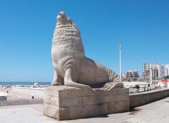 Памятник морскому льву.