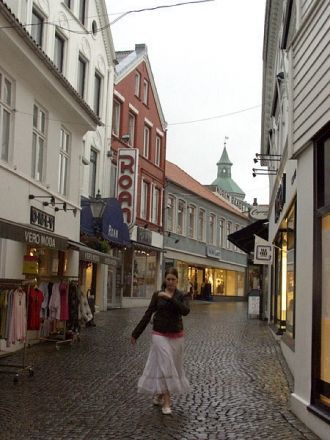 Норвежская девушка в Ставангере