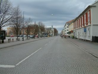 Утренние улицы Йёнчёпинга.