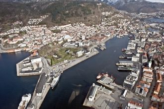 Сандвикен с высоты птичьего полёта.