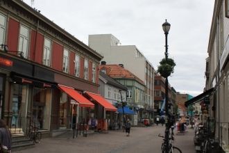 Улица в центре Тронхейма.