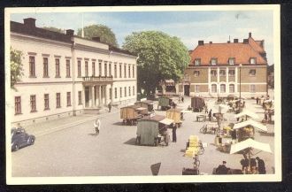 Рынок торговли в 1950 году. Векшё.