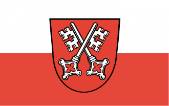 Флаг города Регенсбург.