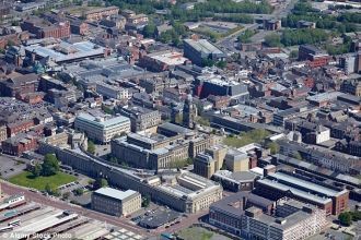 Болтон с высоты.