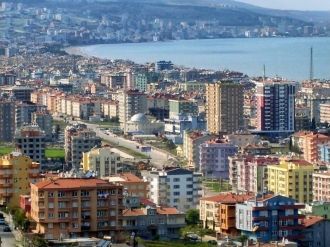 Город Самсун с высоты.