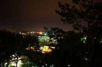 Зеленогорск ночью.