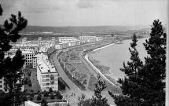 Вид города, набережная, 1967 год.