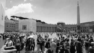 Площадь Святого Петра в Ватикане. 1929 г