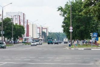 Одна из улиц Солигорска.