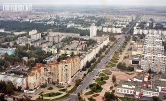 Солигорск с высоты.