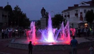 Ночной город Азнакаево, Республика Татар