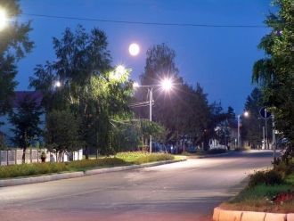 Ночные улицы Азнакаево, Республика Татар