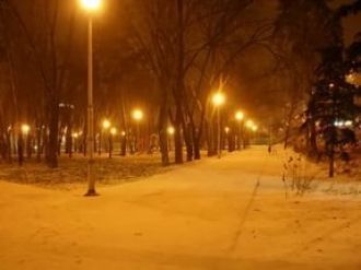 Ночной город Фурманов, Ивановская област