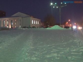 Ночная жизнь в городе Назарово.