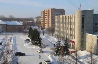 На улице города Назарово.