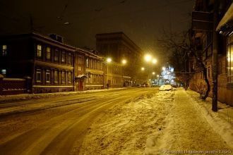 Ночная жизнь в городе Назарово.