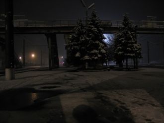 Ночная жизнь в городе Узловая.