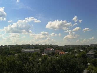 Город Острогожск с высоты.