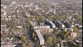 Острогожск с высоты птичьего полета.