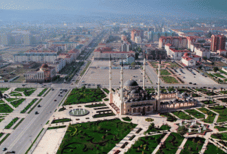 Урус-Мартан с высоты.