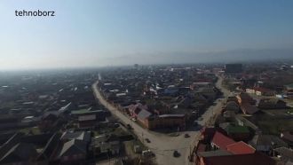 Урус-Мартан с высоты.