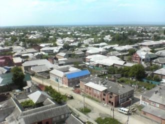 Урус-Мартан с высоты.