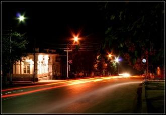 Бугуруслан ночью.