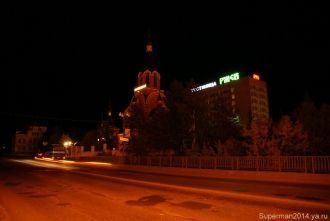 Ночные улицы города Ржев.