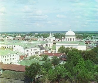 Вид на Исторические кварталы Ржева.