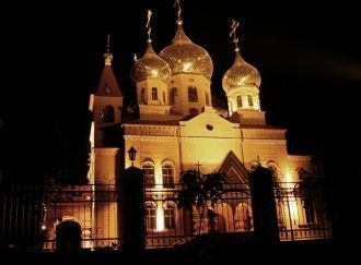 Усть-Лабинск ночью.