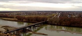 Усть-Лабинск с высоты.