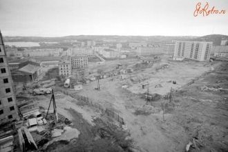 Североморск - ул. Сизова. Старое фото.