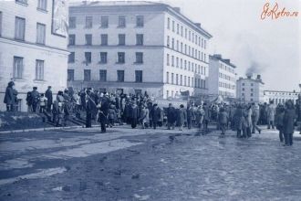 Североморск - ул. Ломоносова. Старое фот