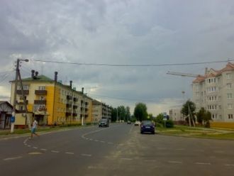 Улица Романович в Березино.