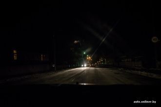 Ночные улицы Березино, Минская область, 
