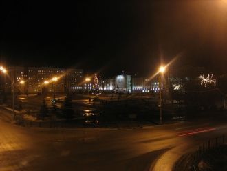 Ночной город Березино, Минская область, 