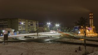 Ливны ночью.