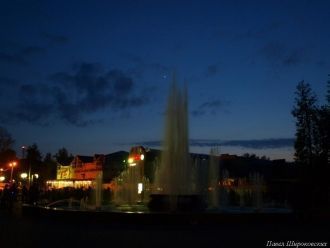 Людиново ночью.