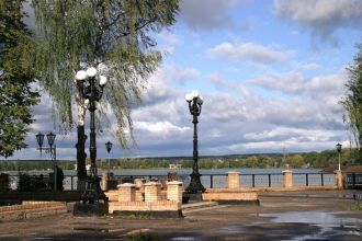 Набережная города Людиново.