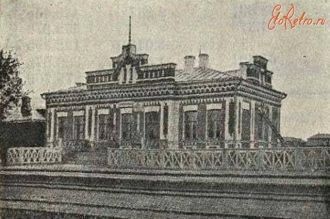 Старое фото -  Вокзал ст.Караб
