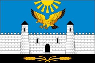 Флаг города Карабулак.