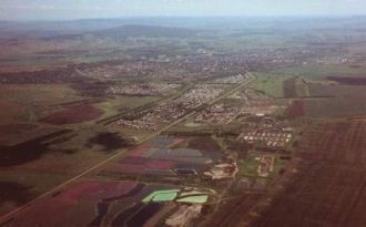 Город Мелеуз с высоты.