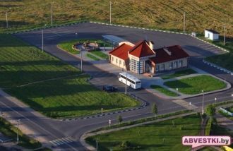 Город Докшицы с высоты.