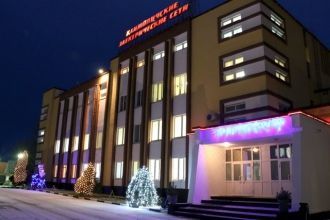 Ночной город Климовичи.