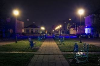 Ночной город Климовичи.