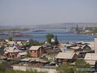 Город Чаусы с высоты.