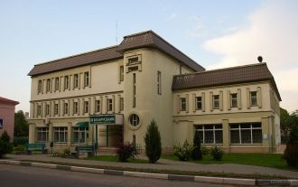 На улице города Чаусы.