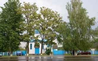 На улице города Кировск.