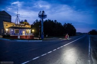 Город Житковичи ночью.