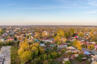 Город Петровск с высоты.